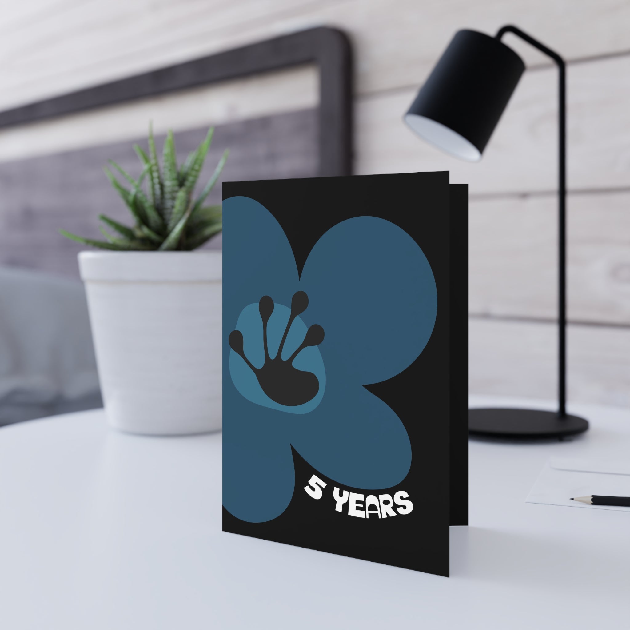 5 Year Milestone Greeting Card | Recovery Gift | Poop2Poppies™