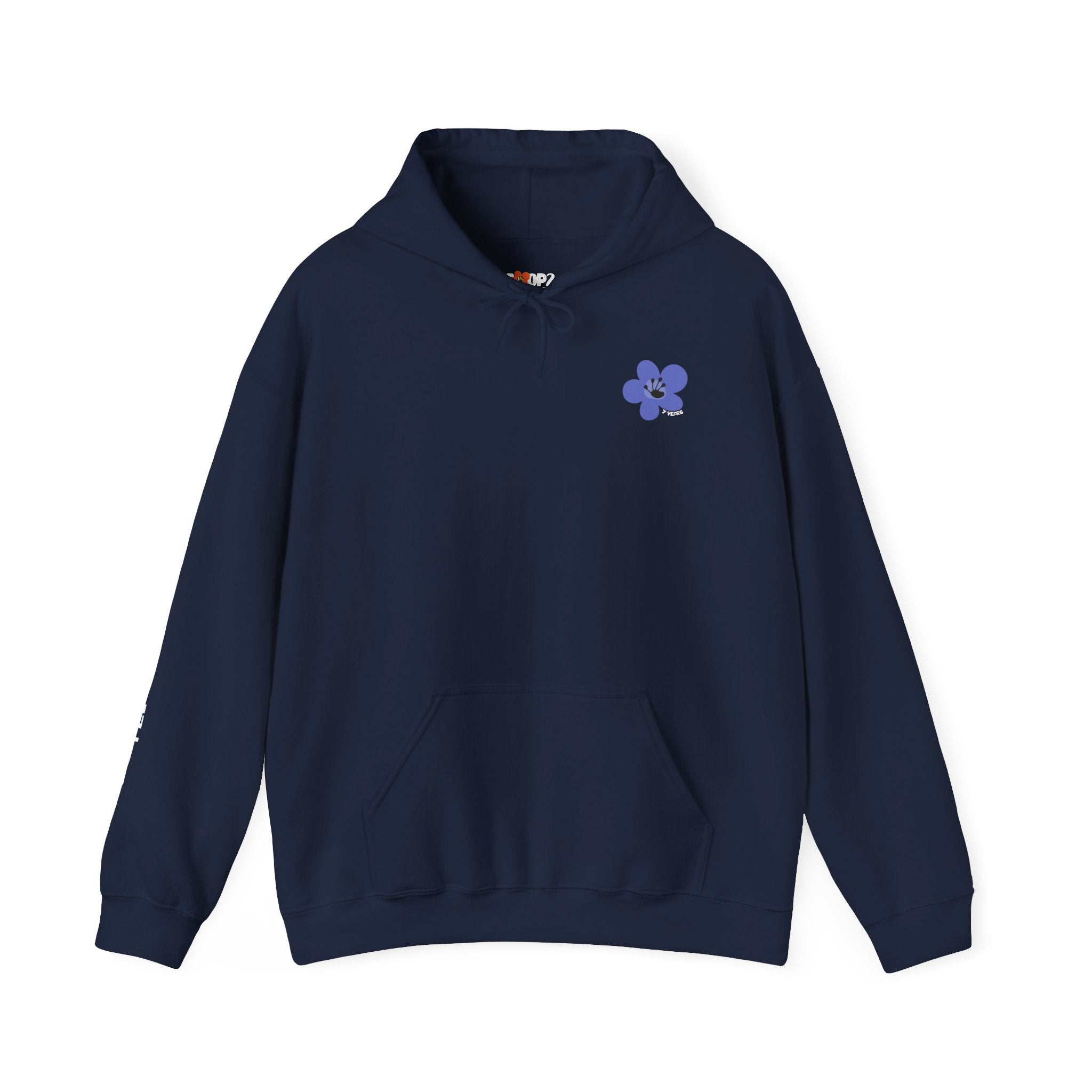 7 Year Milestone Unisex Front & Back Flower Hoodie