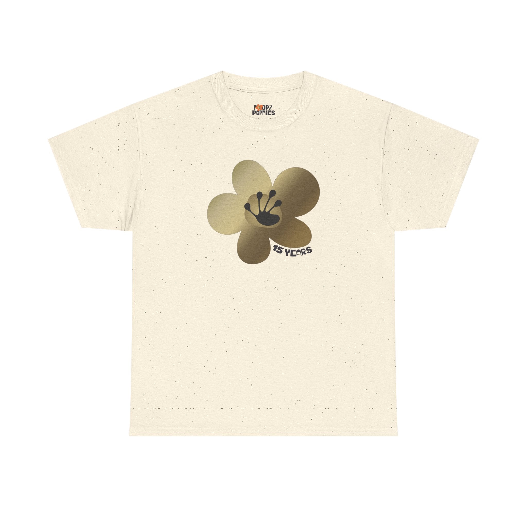 15 Year Milestone Unisex Flower T-Shirt | Recovery Gift | Poop2Poppies™