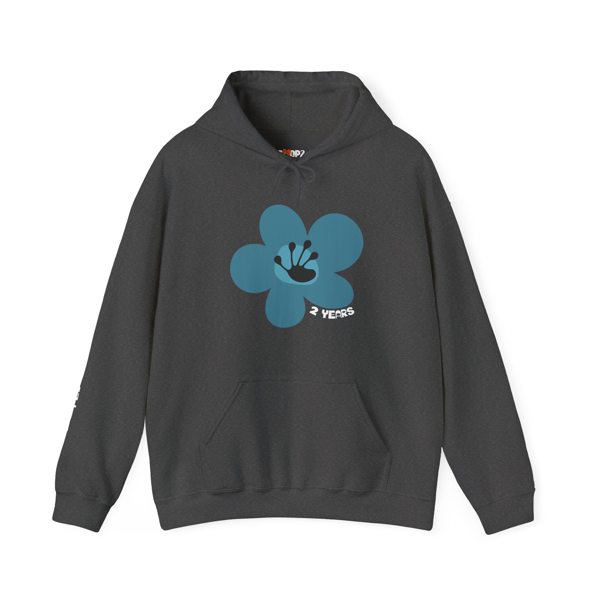 2 Year Milestone Unisex Flower Hoodie | Recovery Gift | Poop2Poppies™