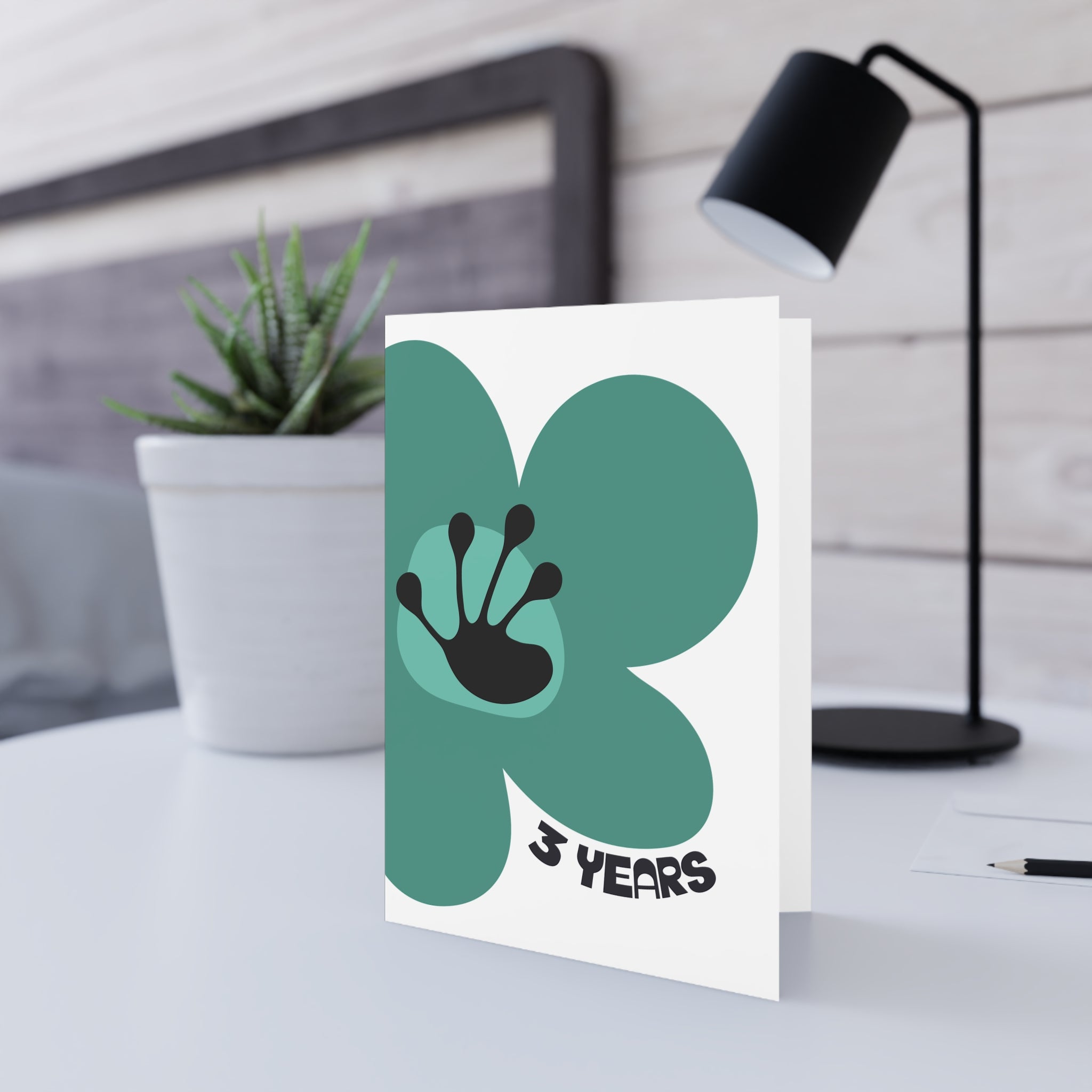 3 Year Milestone Greeting Card | Recovery Gift | Poop2Poppies™