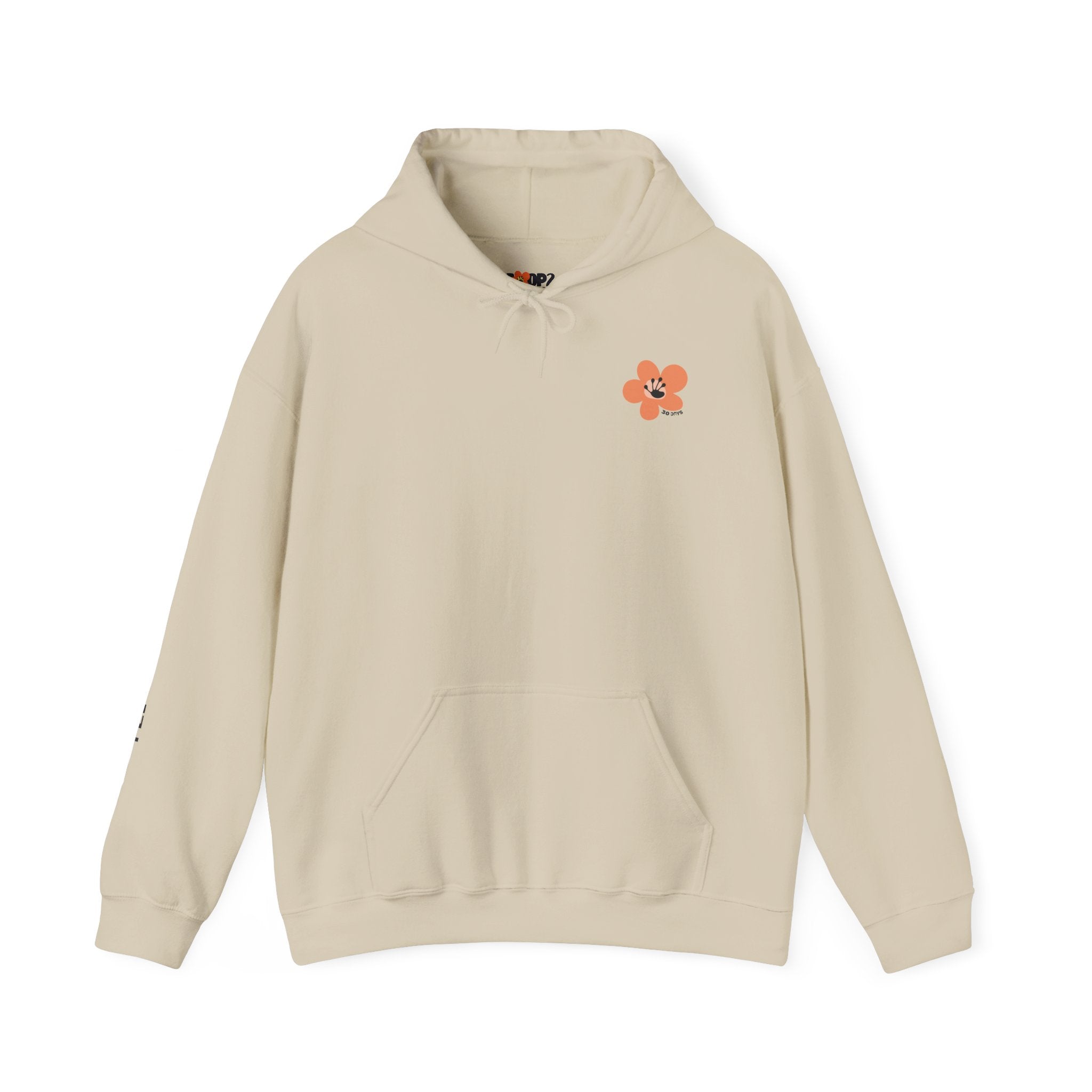30 Day Milestone Unisex Front & Back Flower Hoodie