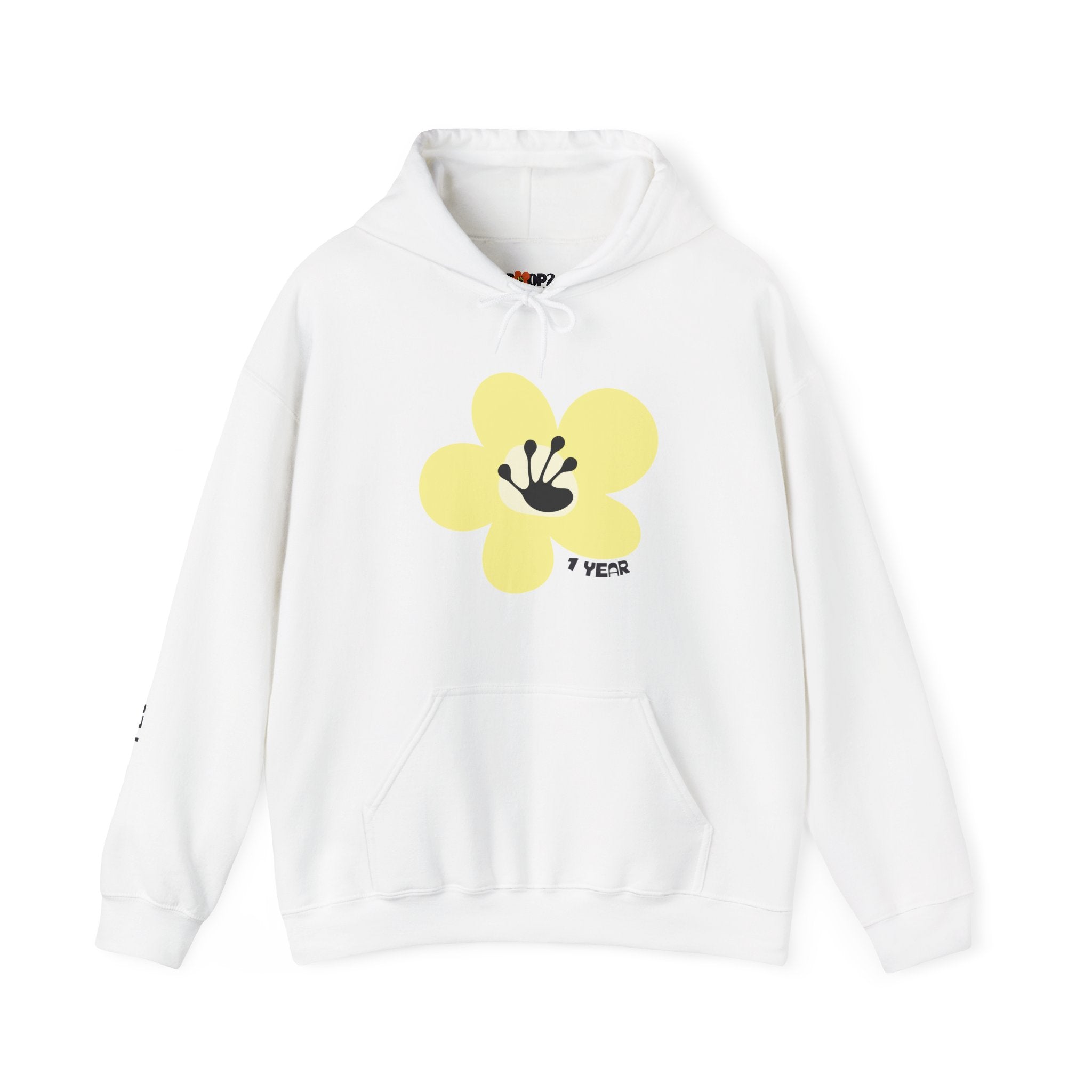 1 Year Milestone Unisex Flower Hoodie | Recovery Gift | Poop2Poppies™