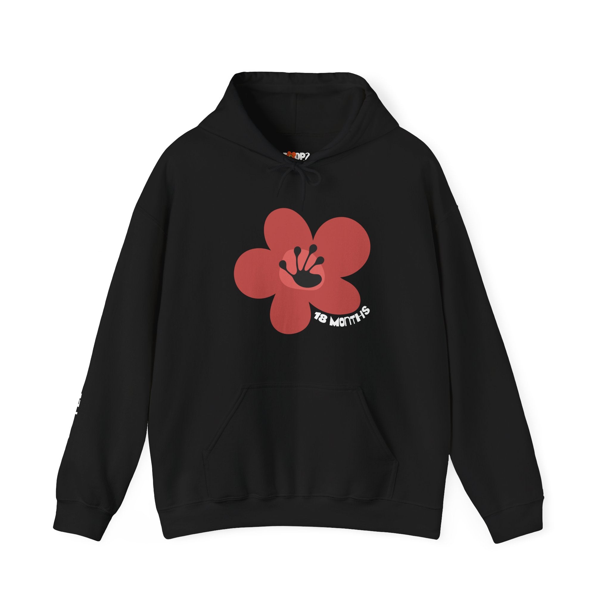 18 Month Milestone Unisex Flower Hoodie | Recovery Gift | Poop2Poppies™