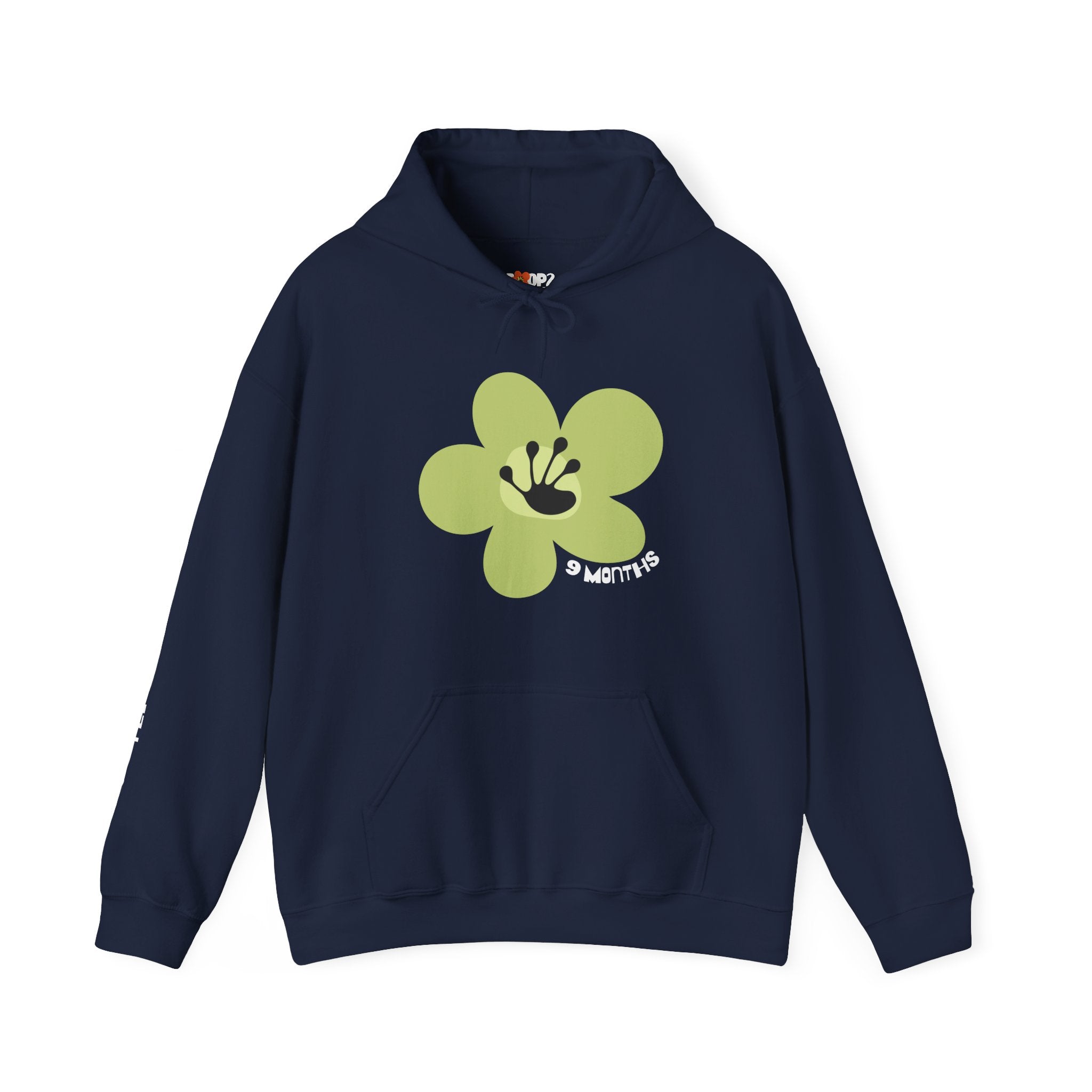 9 Month Milestone Unisex Flower Hoodie | Recovery Gift | Poop2Poppies™