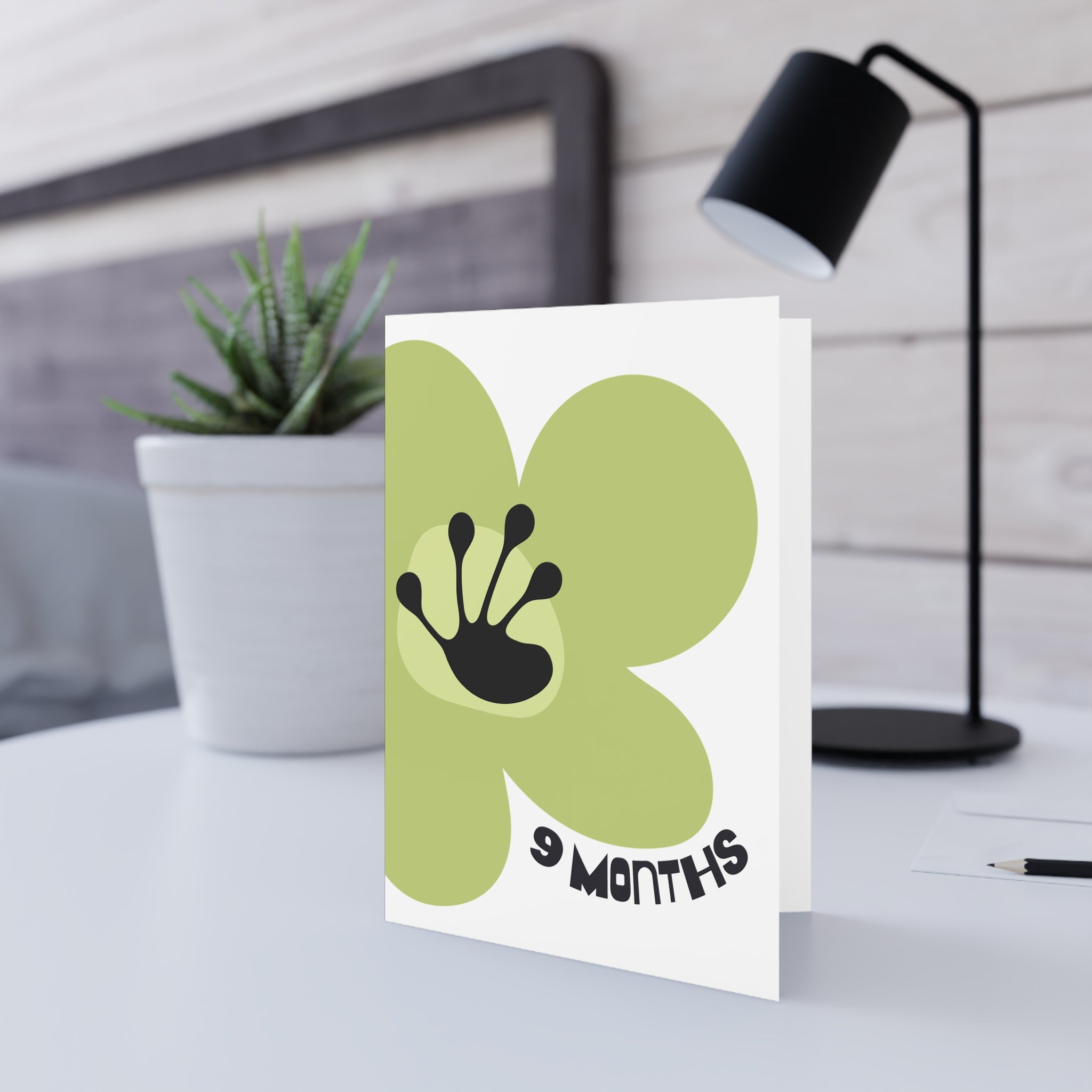 9 Month Milestone Greeting Card | Recovery Gift | Poop2Poppies™