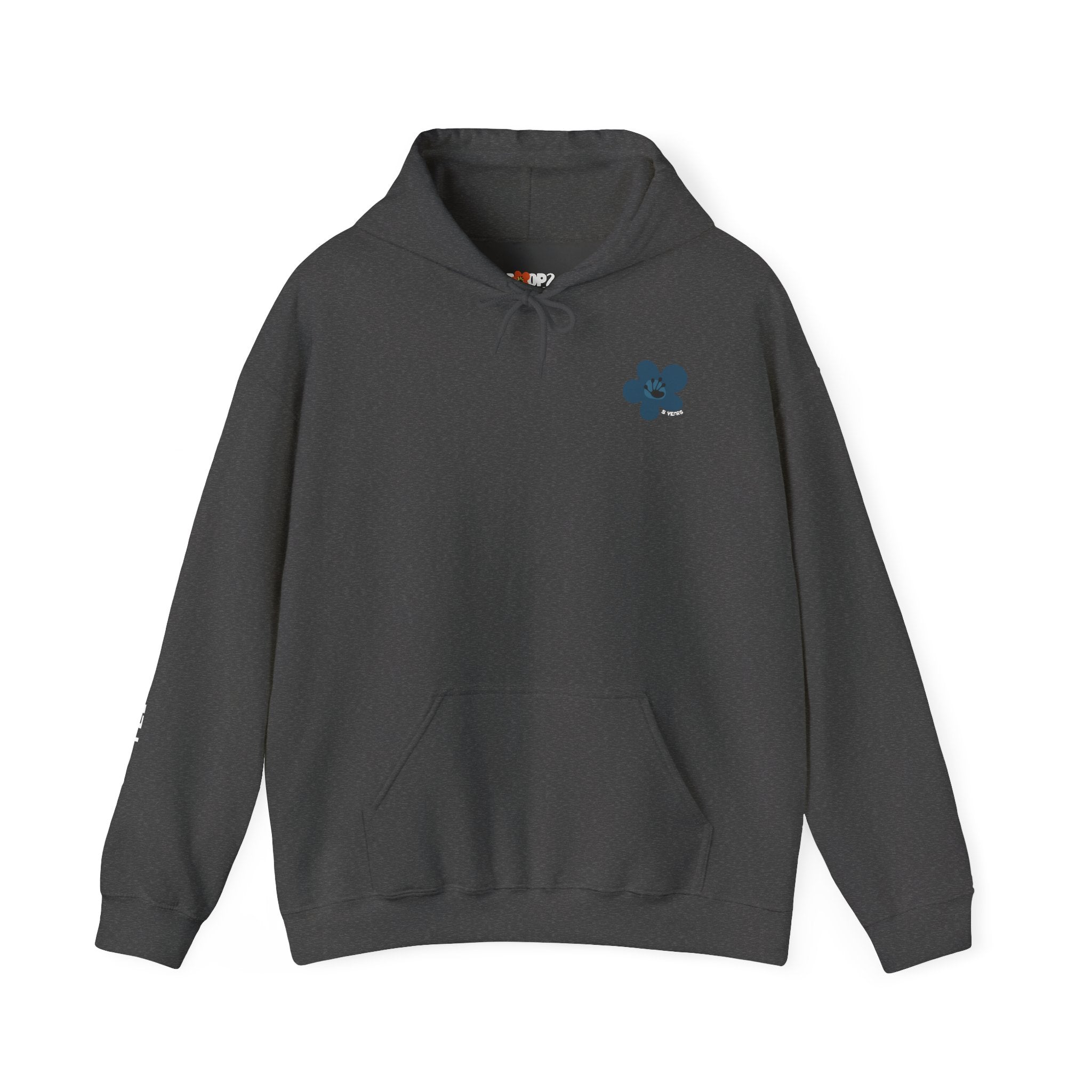 5 Year Milestone Unisex Front & Back Flower Hoodie