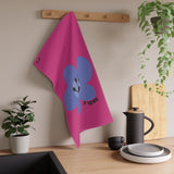 7 Year Milestone Heliconia Tea Towel