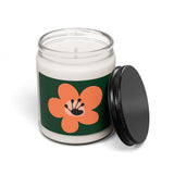 Bright Orange Scented Soy Candle (255g) - Forest Green