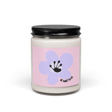 6 Month Milestone Text Scented Soy Candle (255g) - Light Pink