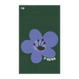 7 Year Milestone Forest Green Tea Towel
