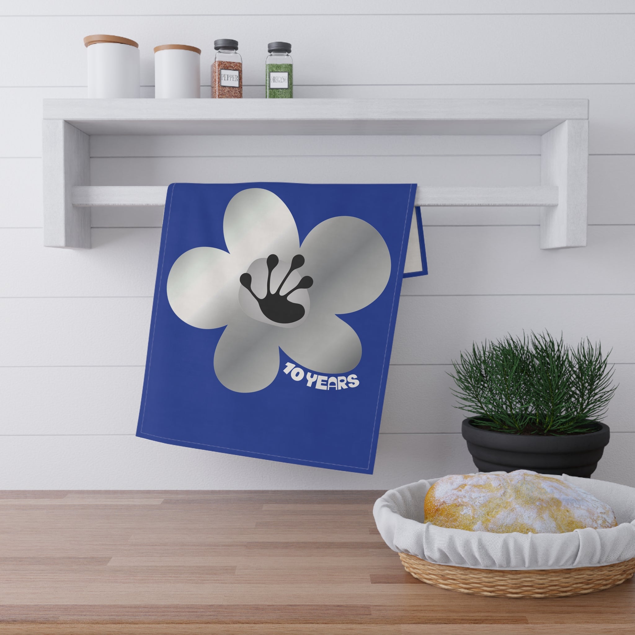 10 Year Milestone Royal Tea Towel