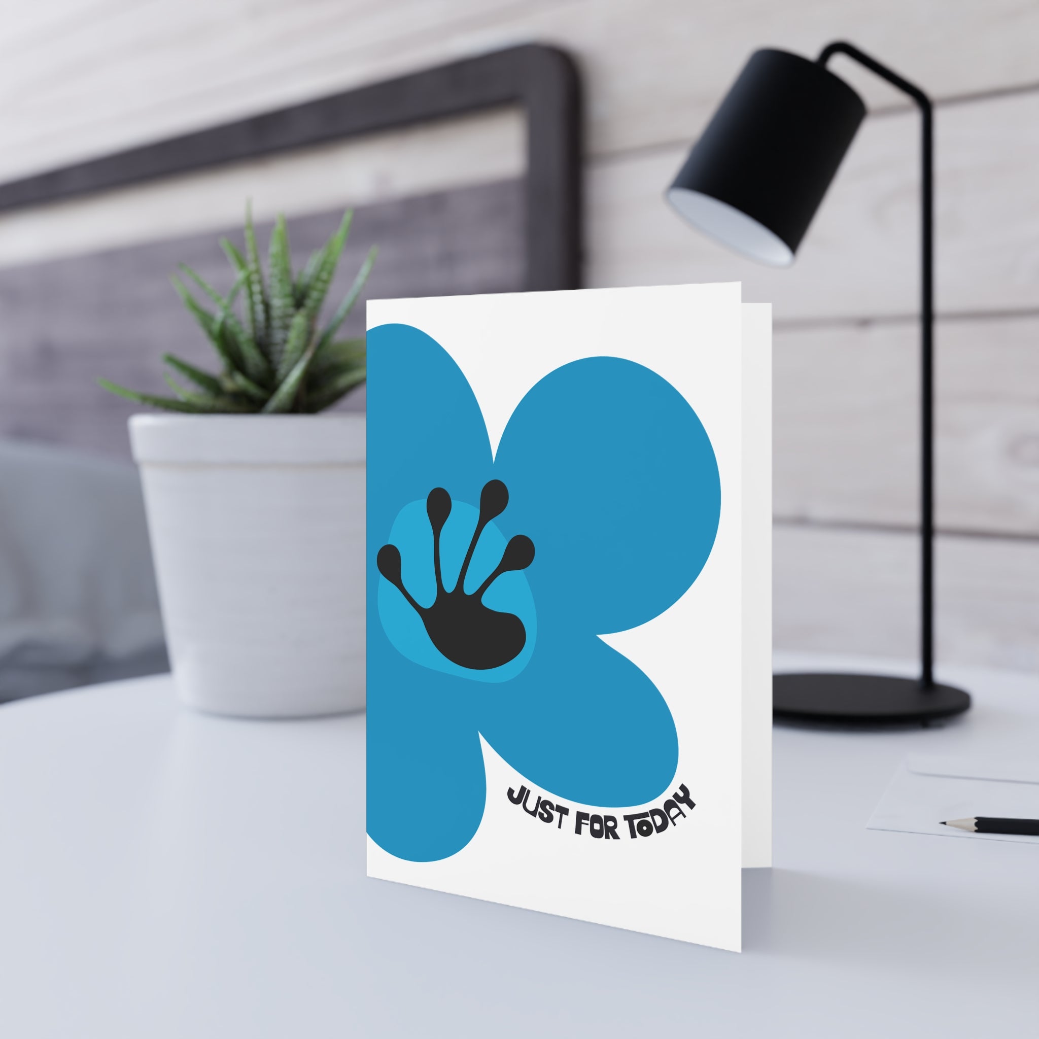Just For Today Greeting Card | Recovery Gift | Poop2Poppies™