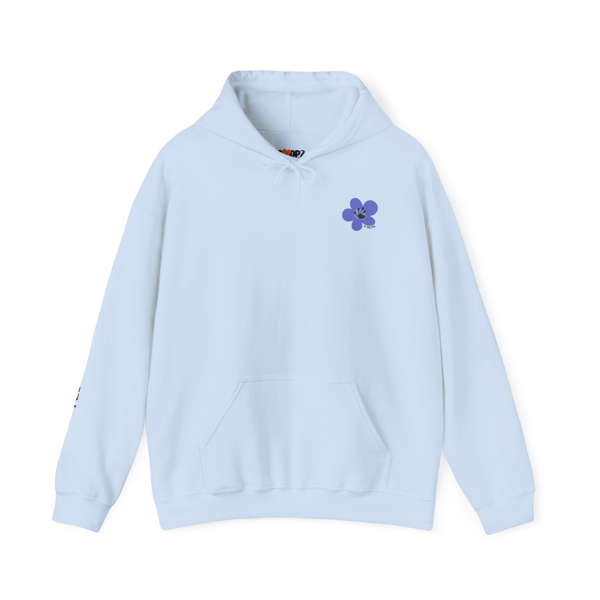 7 Year Milestone Unisex Front & Back Flower Hoodie