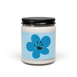 Just For Today Flower Scented Soy Candle (255g) - Light Blue