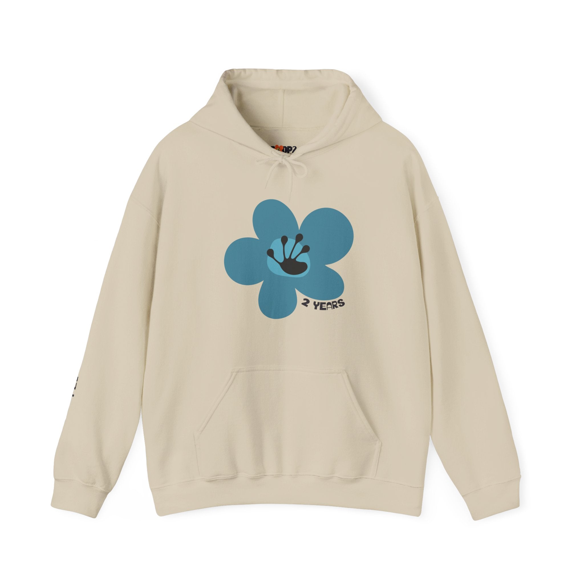 2 Year Milestone Unisex Flower Hoodie | Recovery Gift | Poop2Poppies™