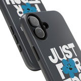 Just For Today Charcoal Tough Phone Case | Recovery Gift | Poop2Poppies™