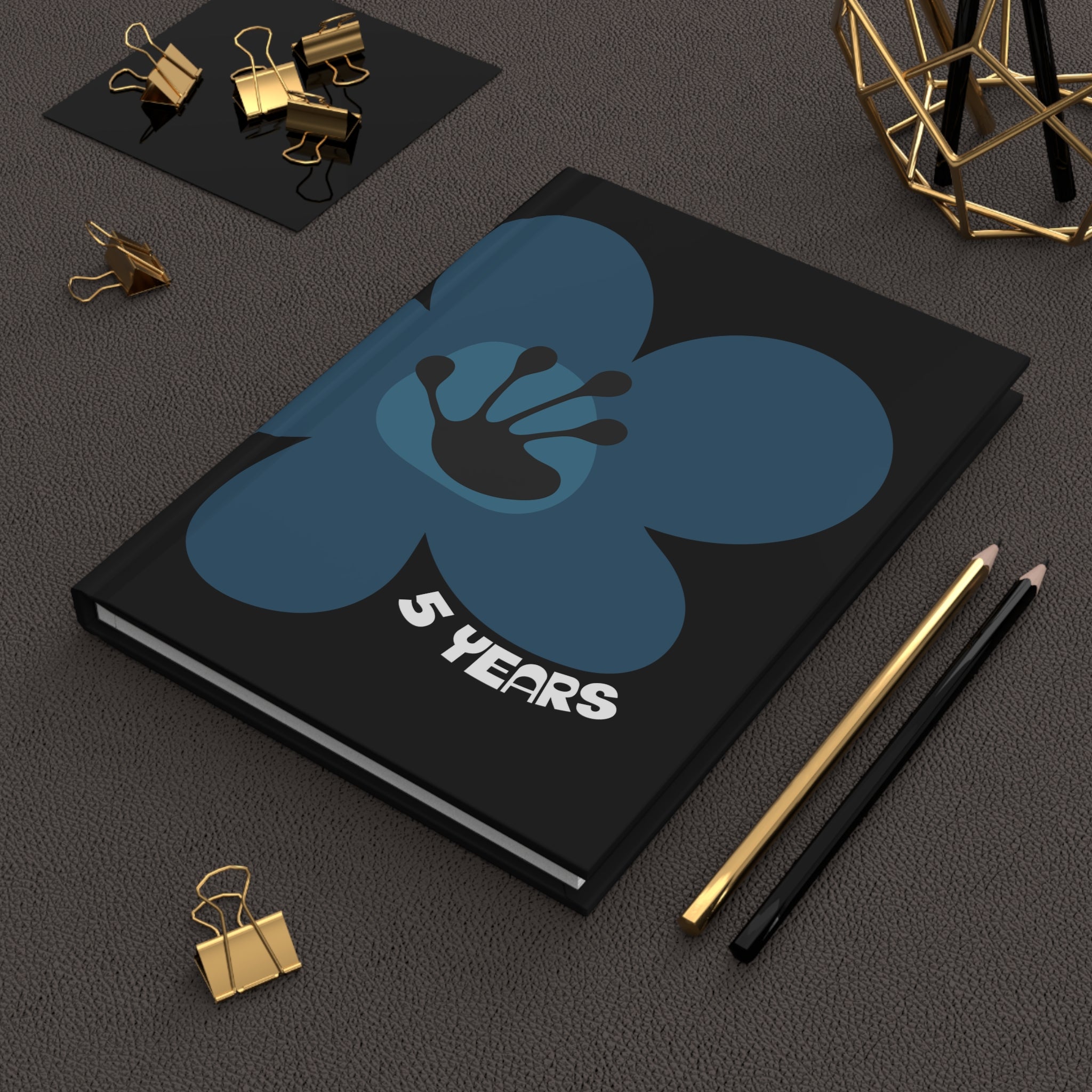 5 Year Milestone Black Journal