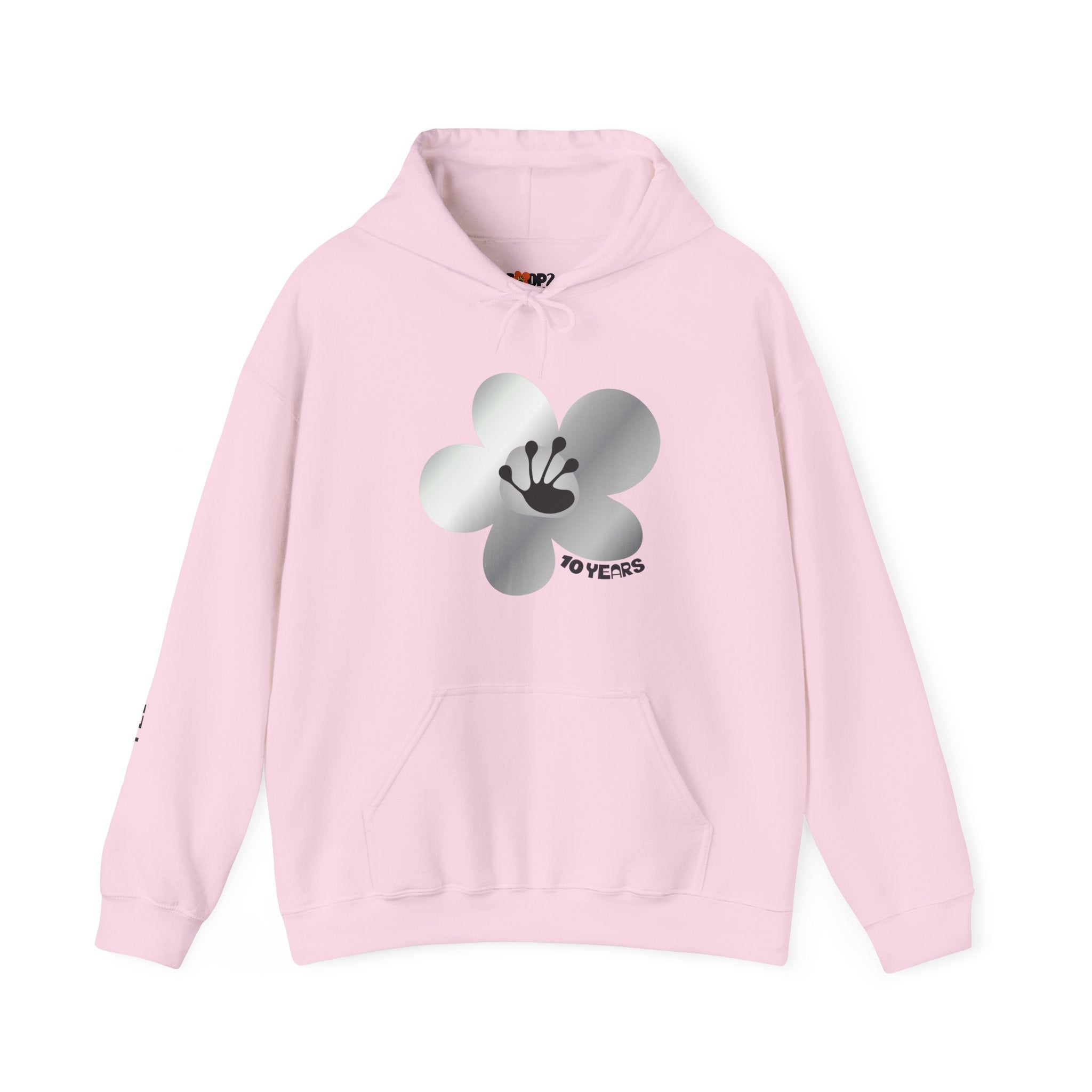 10 Year Milestone Unisex Flower Hoodie | Recovery Gift | Poop2Poppies™