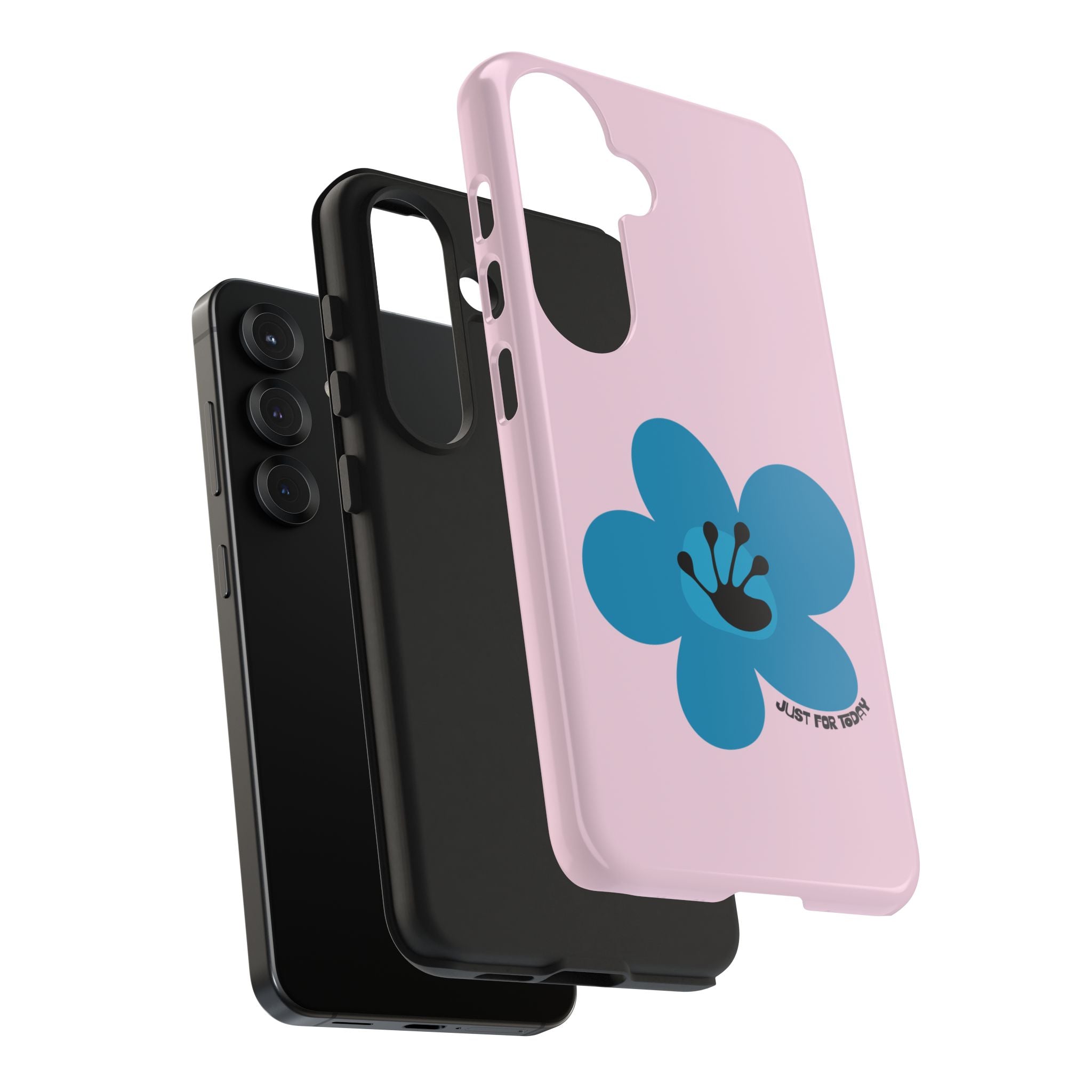 Just For Today Light Pink Tough Phone Case | Recovery Gift | Poop2Poppies™