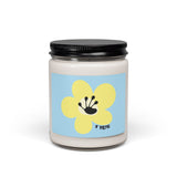 1 Year Milestone Text Scented Soy Candle (255g) - Light Blue