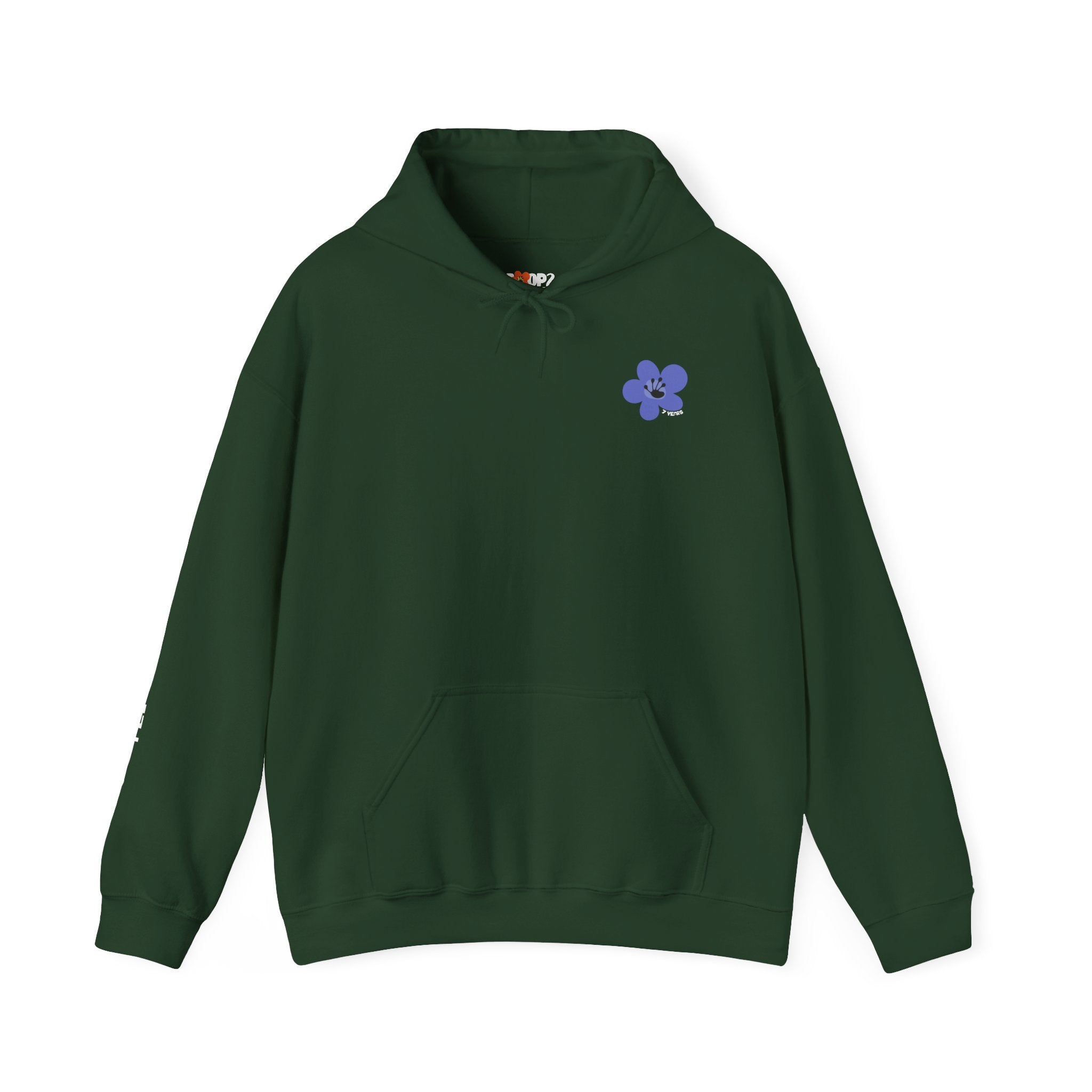 7 Year Milestone Unisex Front & Back Flower Hoodie