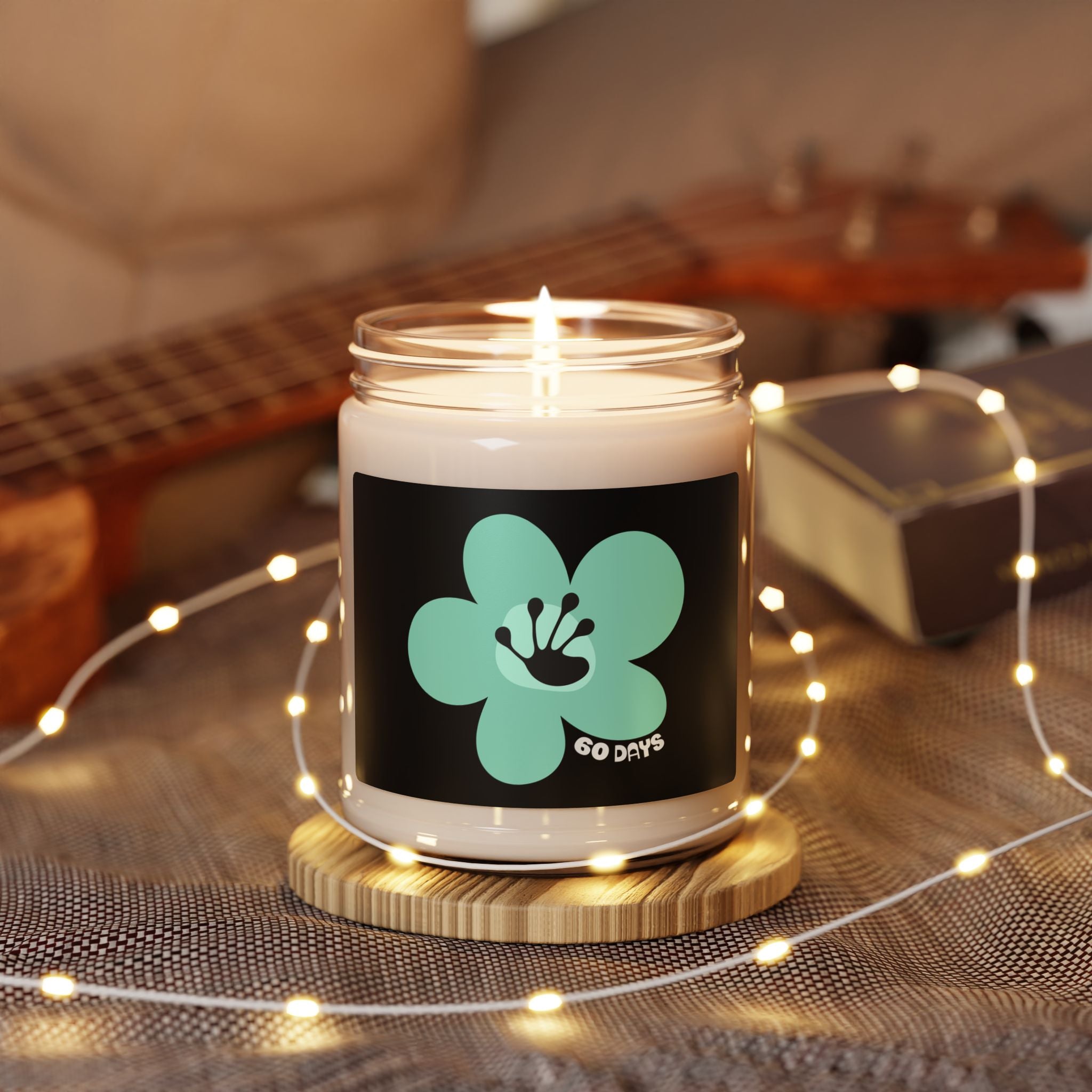 60 Day Milestone Black Scented Soy Candle (255g)