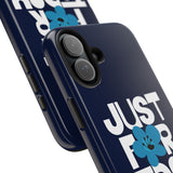 Just For Today Navy Tough Phone Case | Recovery Gift | Poop2Poppies™