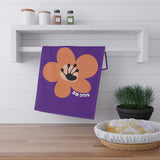 30 Day Milestone Purple Tea Towel