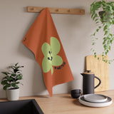 9 Month Milestone Antique Orange Tea Towel
