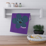 5 Year Milestone Purple Tea Towel