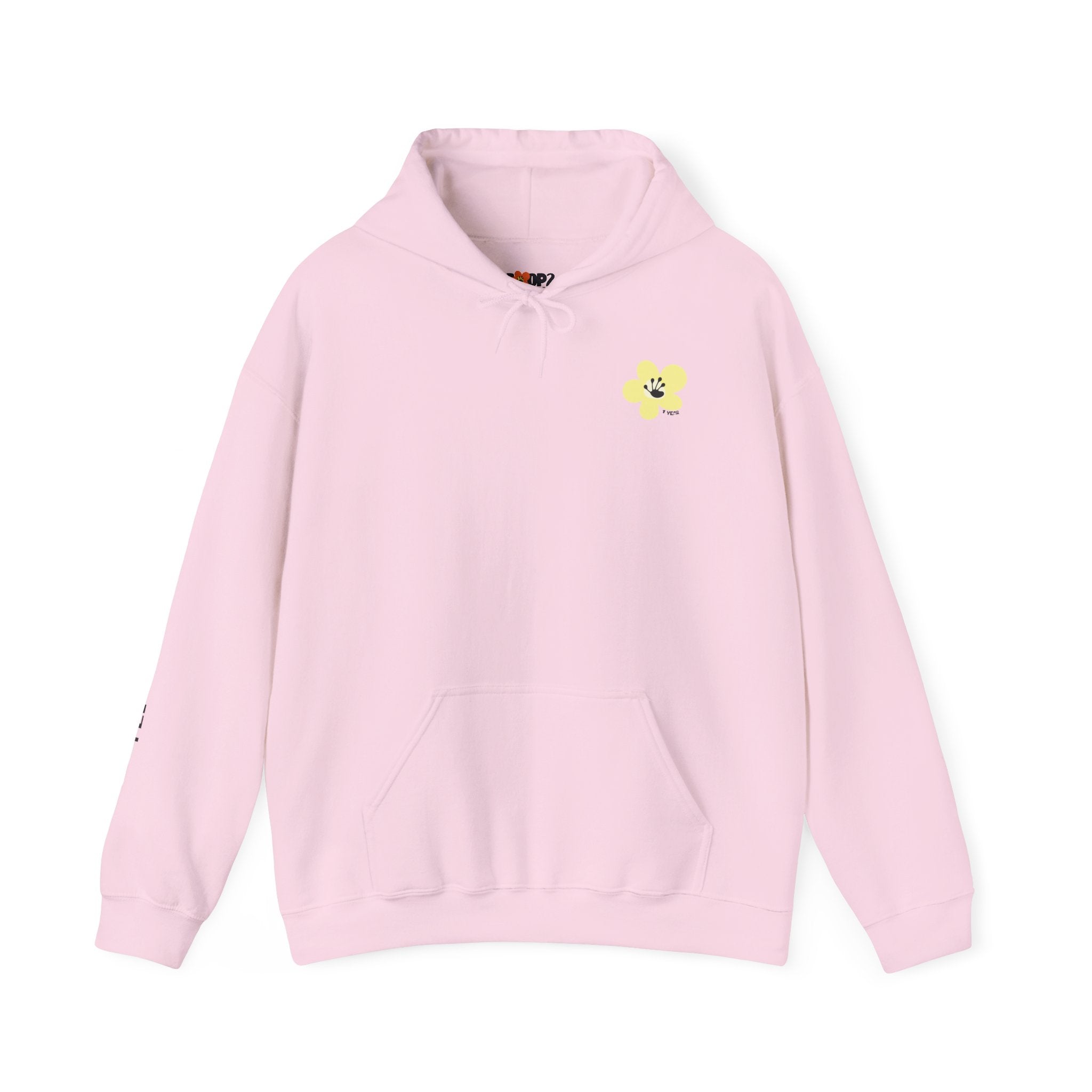 1 Year Milestone Unisex Front & Back Flower Hoodie