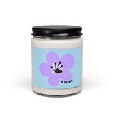 4 Year Milestone Text Scented Soy Candle (255g) - Light Blue