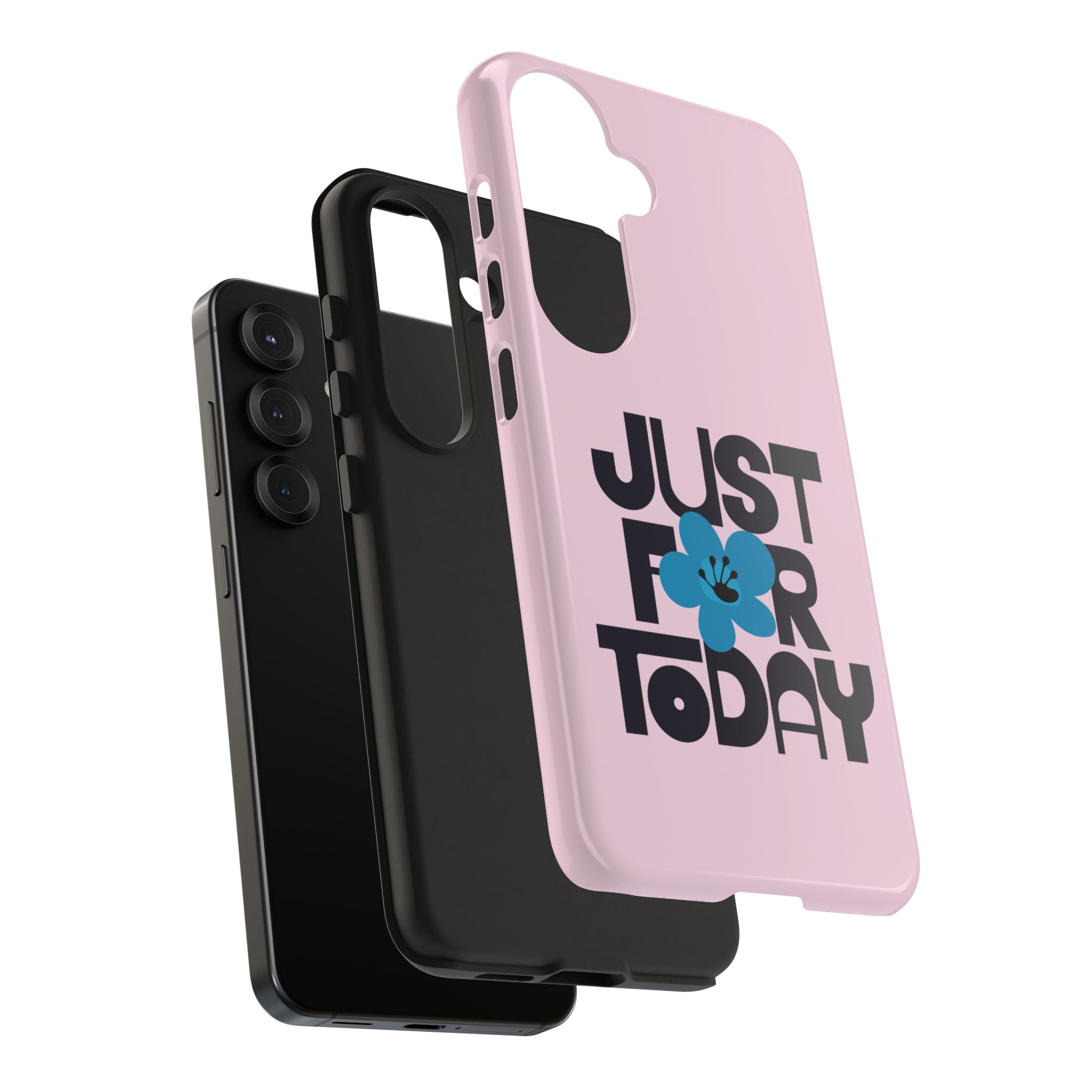 Just For Today Light Pink Tough Phone Case | Recovery Gift | Poop2Poppies™