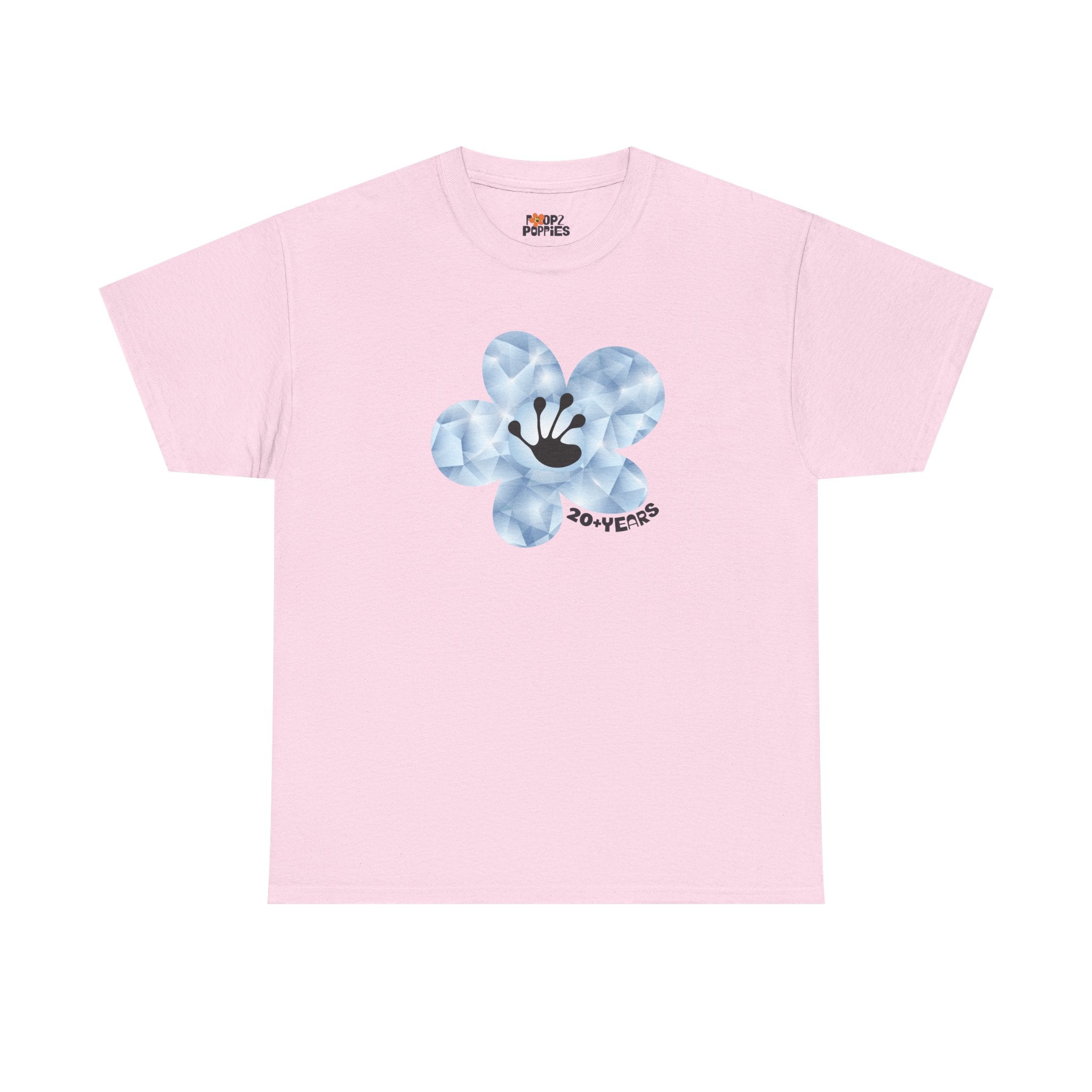 20+ Year Milestone Unisex Flower T-Shirt | Recovery Gift | Poop2Poppies™