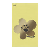 15 Year Milestone Cornsilk Tea Towel