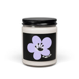 6 Month Milestone Text Scented Soy Candle (255g) - Black