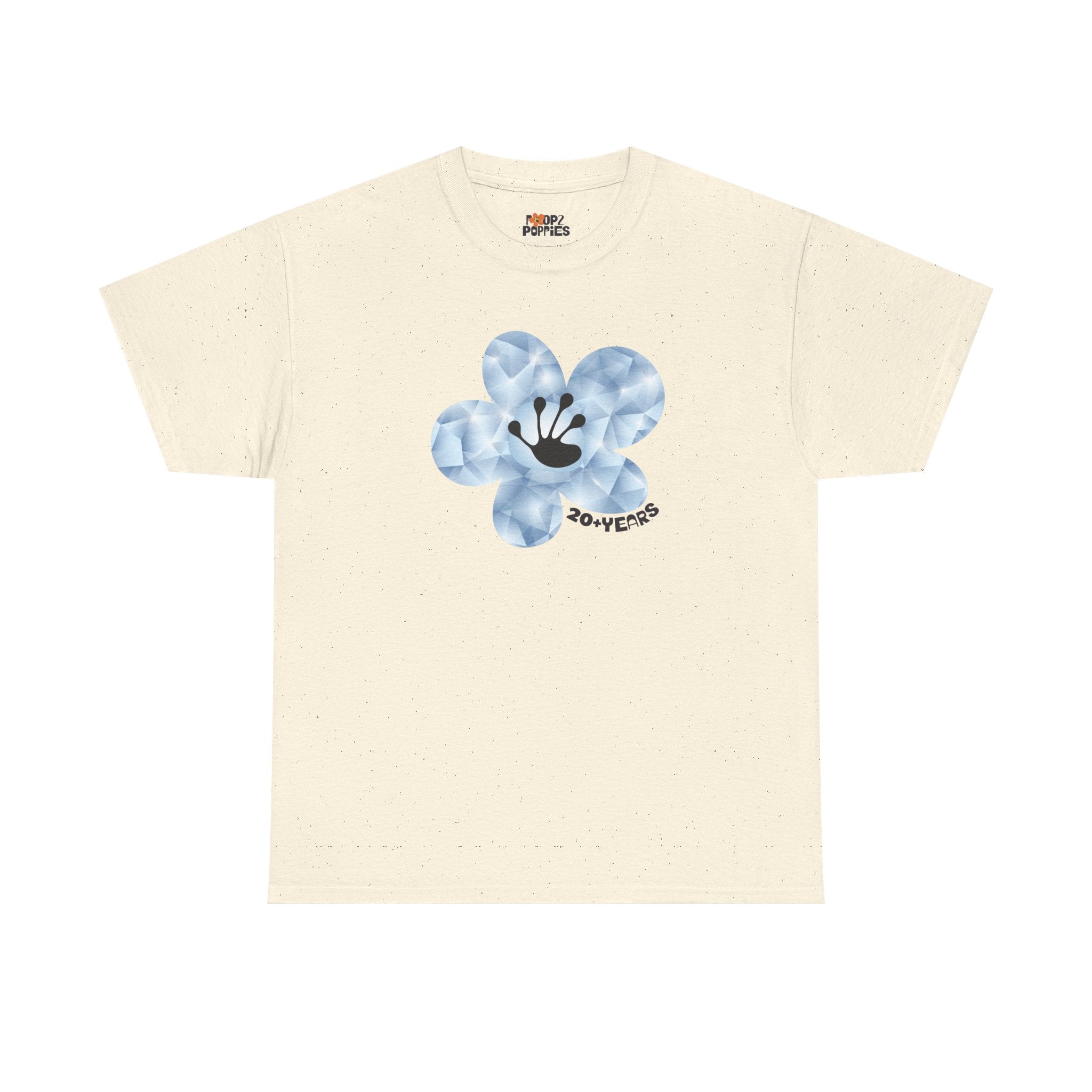 20+ Year Milestone Unisex Flower T-Shirt | Recovery Gift | Poop2Poppies™