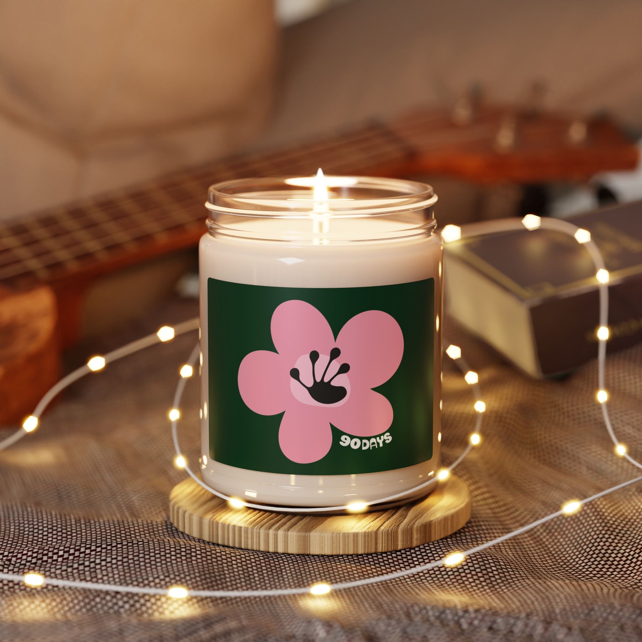 90 Day Milestone Forest Green Soy Candle (255g)