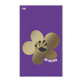 15 Year Milestone Purple Tea Towel