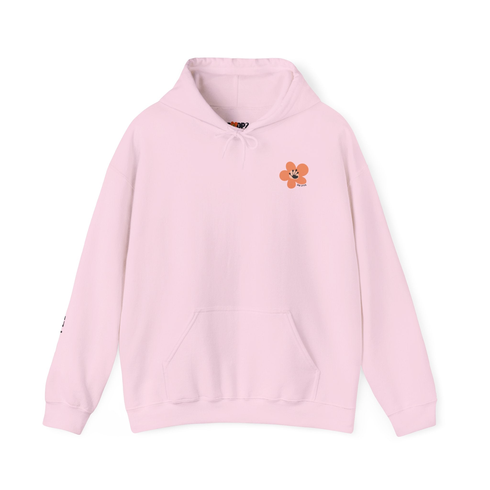 30 Day Milestone Unisex Front & Back Flower Hoodie