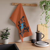 Just For Today Antique Orange Tea Towel