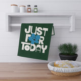 Just For Today Forest Green Tea Towel