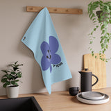 7 Year Milestone Light Blue Tea Towel