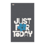 Just For Today Charcoal Tea Towel