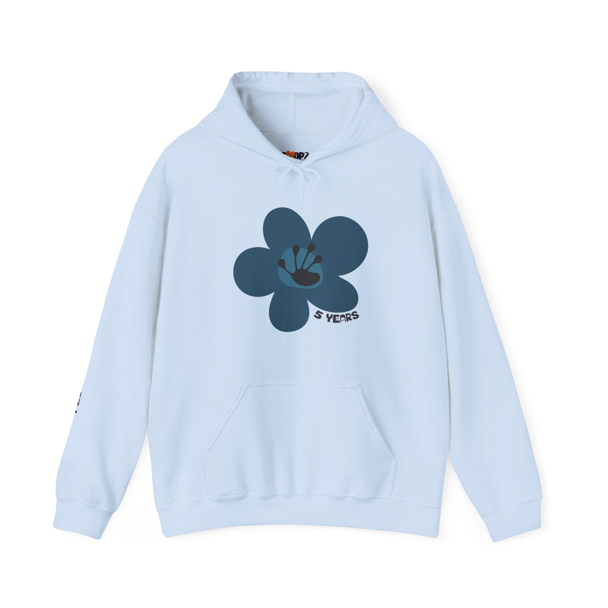 5 Year Milestone Unisex Flower Hoodie | Recovery Gift | Poop2Poppies™