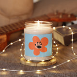 Bright Orange Scented Soy Candle (255g) - Light Blue