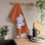 6 Month Milestone Antique Orange Tea Towel