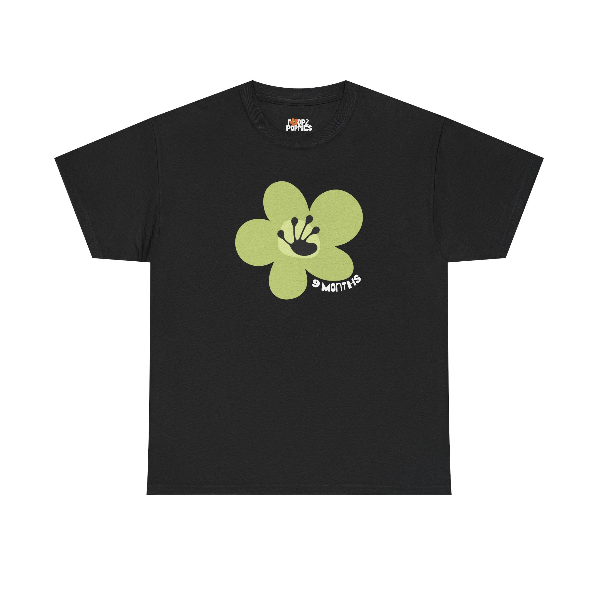 9 Month Milestone Unisex Flower T-Shirt | Recovery Gift | Poop2Poppies™