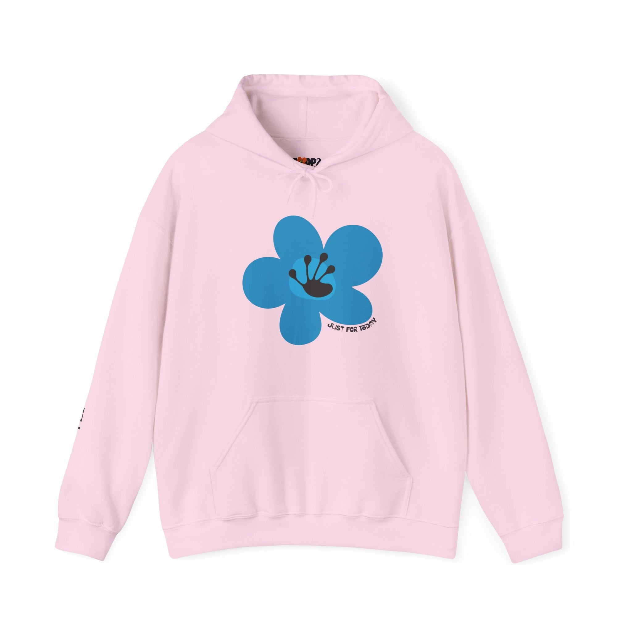 Just For Today Unisex Flower Hoodie | Recovery Gift | Poop2Poppies™